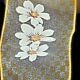Wired Sheer  Flower Check 2.5 Inch 20 Yards Soft Yellow