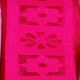 Wired Embossed Flowers 1 Inch 20 Yards  Red