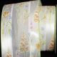 Wired Embossed Georgette 4 Inch 20 Yards Soft Yellow/Green
