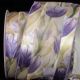 Wired Embossed Georgette 4 Inch 20 Yards Purple