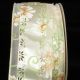 Wired Embossed Margaritte 2.5 Inch 20 Yards Light Green