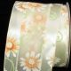 Wired Embossed Georgette 4 Inch 20 Yards Light Green