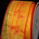 Wired Sheer Tube With Bows 2.5 Inch 20 Yards  Orange/red
