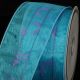 Wired Sheer Tube With Bows 2.5 Inch 20 Yards Blue/purple