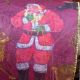 Wired Semi Sheer St Nick 2.5 Inch 20 Yards Burgundy