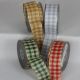 French Wired Woven Check Susi Ribbon