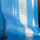 French Wired Elegant Stripe 1.5 Inch 27 Yards Silver/blue