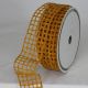 Wired Open Chenille Netting 2.5 inch by 20 yards Yellow