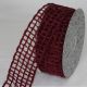Wired Open Chenille Netting 2.5 inch by 20 yards Burgundy