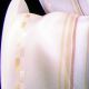 French Wired Variostripe Taft 1.5 Inch 27 Yards Ivory