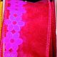 Wired Sheer With Mini Flowers 1.5 Inch 27 Yards Red/pink