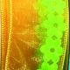Wired Sheer With Mini Flowers 1.5 In 27 Yards Yellow/green