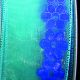 Wired Sheer With Mini Flowers 1.5 Inch 27 Yards Blue/purple