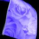 Wired Satin Double Face Roses 2 Inch 20 Yards Purple