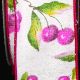 Wired Cotton Print Cherries 2.5 Inch 20 Yards White/red