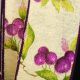 Wired Cotton Print Cherries 2.5 Inch 20 Yards Ivory/burgundy