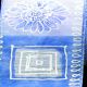 Wired Semi Sheer Sketch Flower 2.5 Inch 20 Yards Blue/pink