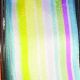French Wired Multi Stripe 2 1.5 Inch 27 Yards Blue/yellow