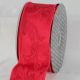 Wired Fabric Self Edge Safari 2.5 Inch 20 Yards Red