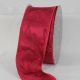 Wired Fabric Self Edge Safari 2.5 Inch 20 Yards Scarlet