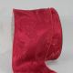 Wired Fabric Self Edge Safari 4 Inch 20 Yards Scarlet