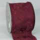Wired Fabric Self Edge Safari 4 Inch 20 Yards Burgundy