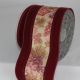 Wired Velvet Holiday Grapes 4 inch 20 yards Burgundy