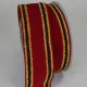 Wired Velvet Chenille Edge 2.5 inch by 20 yards Red