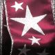 Silver Wired Starsssssssssss 2.5 In 20 Yard Burgundy/silver
