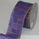 Gold Wired Pin Stripe Check 3 inch by 20 yards Blue
