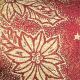 Wired Semi sheer Holly Flower 2.5 Inch 20 Yards Burgundy