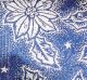 Wired Semi sheer Holly Flower 2.5 Inch 20 Yards Navy/silver