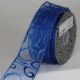 Wired Sheer Swirly Swirl 2 inch by 20 yards Blue