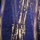 Wired Woven Sheer Kasperl 1.5 Inch 25 Yards Navy/gold