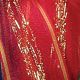 Wired Woven Sheer Kasperl 1.5 Inch 25 Yards Red/gold