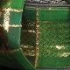 Wired Woven Taffeta Gabriel 1.5 Inch 25 Yards Green/gold