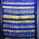 Wired Woven Sheer Abraham 1.5 Inch 25 Yards Navy