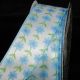 Wired Print Petite Flowers 1.5 Inch 20 Yards Blue