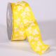 Wired Taffeta Spring White ivy 1.5 Inch 27 Yards Yellow