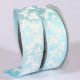 Wired Taffeta Spring White ivy 1.5 Inch 27 Yards Blue