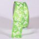 Wired Taffeta Spring White ivy 1.5 Inch 27 Yards Green