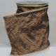 Broad Wired Crinkled Silk Satin 6 inch by 20 yards Brown