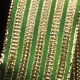 Wired Woven Holiday Stripes 1.5 Inch 27 Yards Green Gold