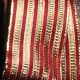 Wired Woven Holiday Stripes 1.5 Inch 27 Yard Burgundy Gold