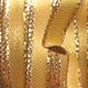 Wired Woven Double Side Solid 7/8 Inch 27 Yards Gold/gold