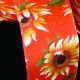 Wired  Print Sunflower Meadow 2.5 Inch 20 Yards Orange