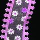 Wired Sheer Mini Daisy Edging 1.5 Inch 20 Yards Pink