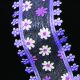 Wired Sheer Mini Daisy Edging 1.5 Inch 20 Yards Purple