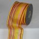 Wired Sheer Stripe Campari 2.5 inch by 27 yards Orange