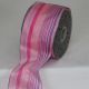 Wired Sheer Stripe Campari 2.5 inch by 27 yards Pink